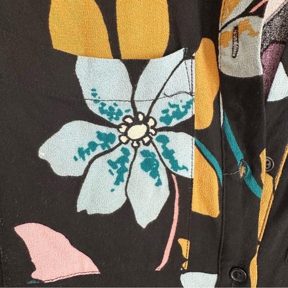 Who What Wear Women’s Sleeveless Button Front Black Floral Dress Sz 2X GUC - Picture 3 of 9